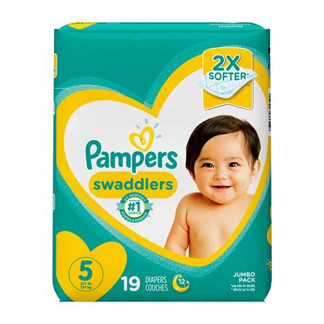 Pampers Swaddlers Diapers Soft And Absorbent Size 5 19 Ct