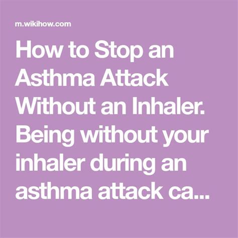 That is the whole cost, without insurance. Stop an Asthma Attack Without an Inhaler (With images) | Asthma attacks, Asthma, Inhaler