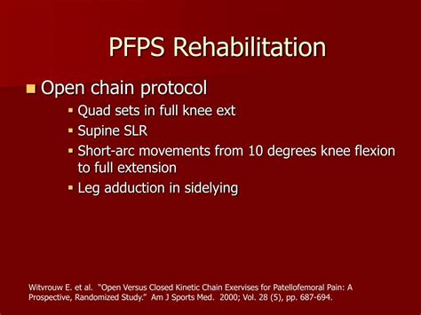 Ppt Closed Chain Exercise And Knee Pathologies Powerpoint Presentation Id