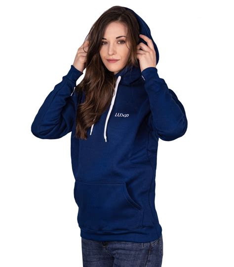 Classic Navy Hoodie Luxa Lifestyle Collection Made In Europe