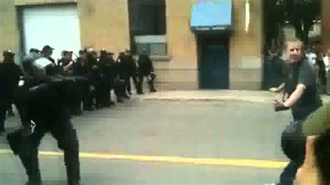 Toronto Police Shoot Protester At Close Range - YouTube