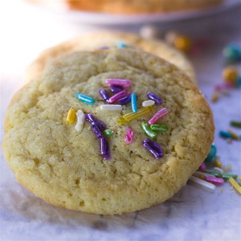 Chewy And Soft Sugar Cookie Recipe Without Vanilla Pie Lady Bakes