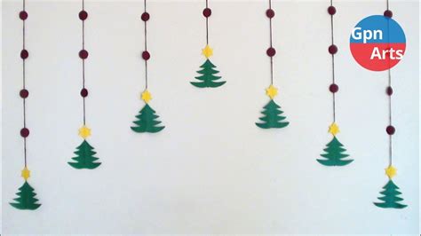 Diy Christmas Decoration Idea Home Room And Wall Decor Ideas Youtube