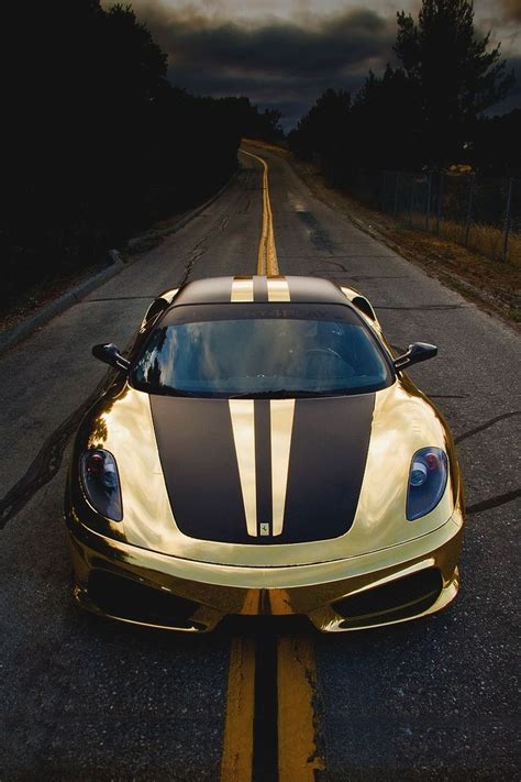 Our products are designed to enhance performance and boost energy. Gold Ferrari Scuderia - © Che@Cargods" | Cool sports cars, Super cars, Ferrari