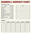 Free Printable Workout Charts Exercises | Printablee