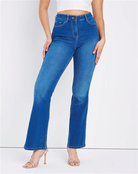Kim High Waist Super Bootcut Jeans Simply Be