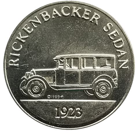 Jeton - Sunoco Antique Car Coin Series 2 (Rickenbacker Sedan; Instant