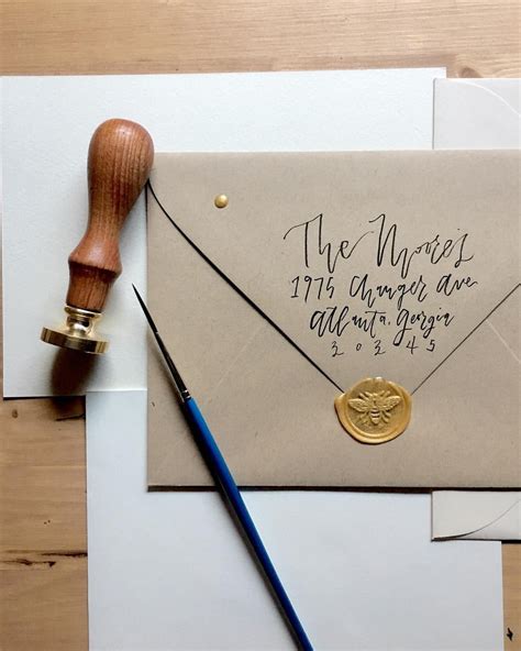 Brush Lettering Wax Seal Scribe Paper Co Wax Seals Wax Stamp