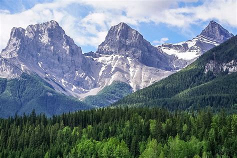 Three Sisters Mountain In Canmore Alberta Canada Photography Art