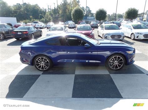 2016 Deep Impact Blue Metallic Ford Mustang Ecoboost Coupe 123898767