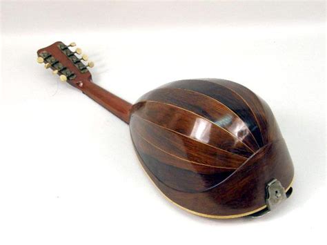 A Rosewood And Tortoiseshell Inlaid Mandolin
