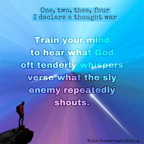 Train Your Mind Pondering Life Pursuing God