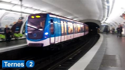 Paris Métro Ternes Line 2 Ratp Mf01 Youtube