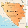 Carte De La Bosnie Photo libre de droits - Image: 8538965