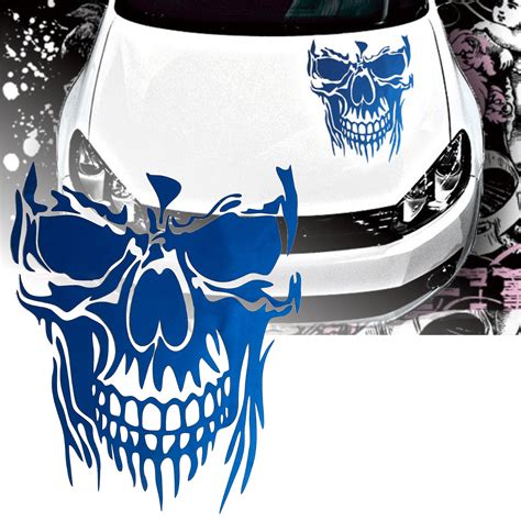23 x 29 5cm skull hood car stickers vinyl decals auto body truck tailg electronic pro
