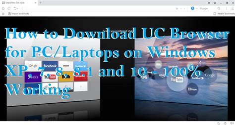 Download uc browser for windows now from softonic: How to Download UC Browser for PC/Laptops on Windows XP, 7, 8, 8.1 and 10 - 100% Working