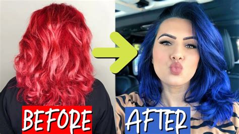How To Dye Blue Hair Red Update New