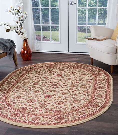 Bliss Rugs Veneta Traditional Indoor Oval Area Rug