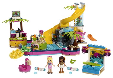 Lego Friends Andreas Pool Party 41374 Toy Pool Building Set With