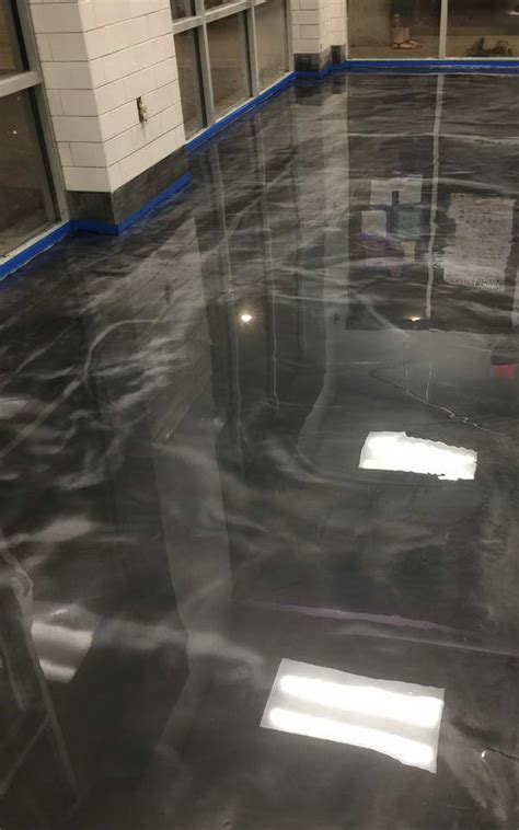 Coloredepoxies 10002 clear epoxy resin coating 100% solids, high gloss for garage floors, basements, concrete and plywood. Metallic Epoxy Floor Coating Jacksonville Restaurant | Advance Industrial Coatings