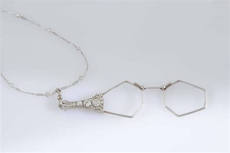 Antique Victorian Folding Lorgnette Reading Glasses Pendant For Sale At 1stdibs
