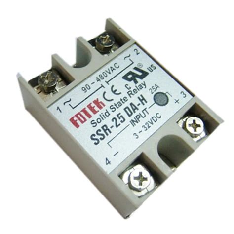 Dc 3 32v Input Ac 90 480v 25a Solid State Relay Din Rail Mount Ssr In