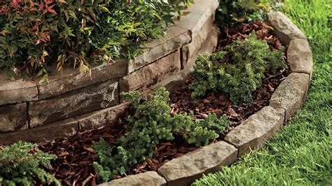 How To Install Stone Flower Bed Borders Home Alqu