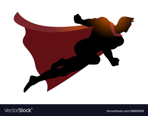 Images Of Cartoon Flying Silhouette Superhero