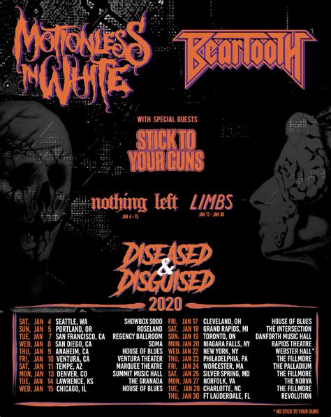 Motionless In White And Beartooth Co Headline January 2020 Tour Game