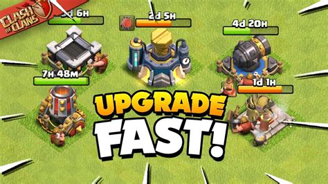 Secrets To Upgrade Your Base Fast Clash Of Clans Youtube
