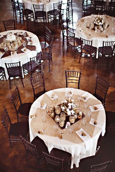 Rustic Outdoor Wedding Ideas Burlap Table Linens Lauren Wedding