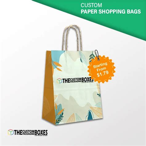 Custom Paper Shopping Bags Custom Packaging Boxes