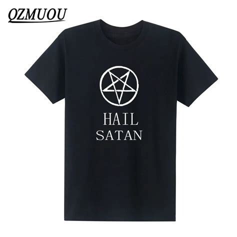 2018 New Style Fashion Smoke Meth Hail Satan T Shirt Hail Satan