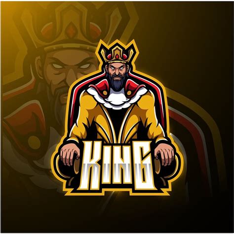 The King Esport Mascot Logo Design By Visink Thehungryjpeg