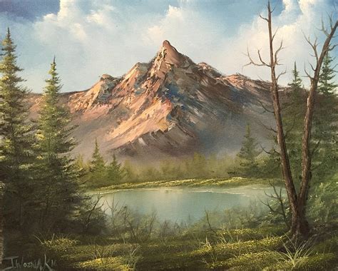 The Summit Painting By Justin Wozniak Pixels