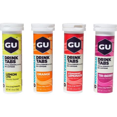 Gu Hydration Drink Tabs 4 Tube Pack Bike