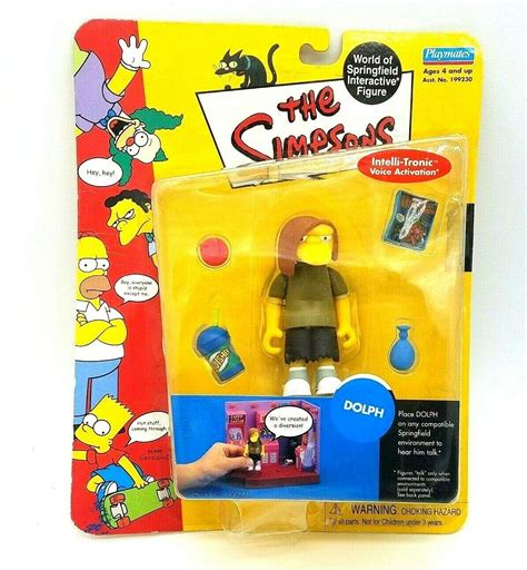 Playmates 2001 Simpsons Dolph World Of Springfield Interactive Figure Series 7 3890068897