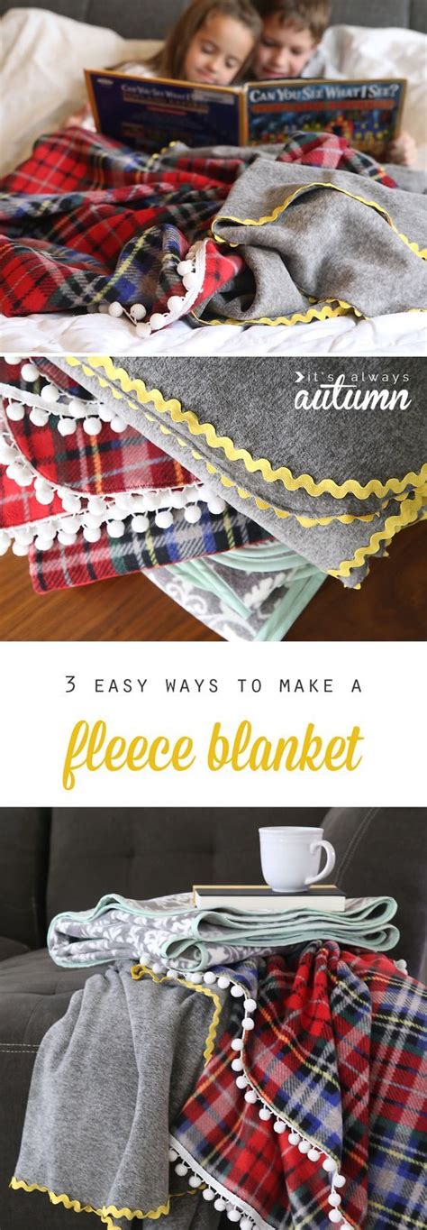 These Fleece Blankets Are Gorgeous How To Make Easy Trimmed Fleece