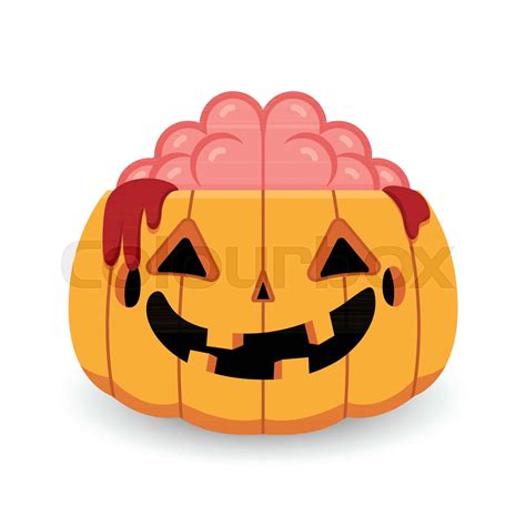 Halloween Pumpkin Zombie Stock Vector Colourbox