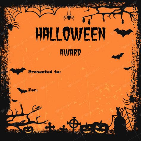 Choose from 1250+ certificate designs: Halloween Certificate Template (1) - TEMPLATES EXAMPLE ...