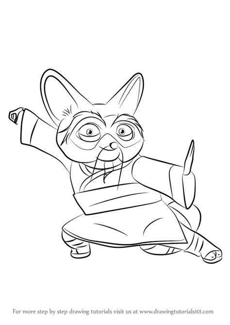 Learn How To Draw Shifu From Kung Fu Panda 3 Kung Fu Panda 3 Step By