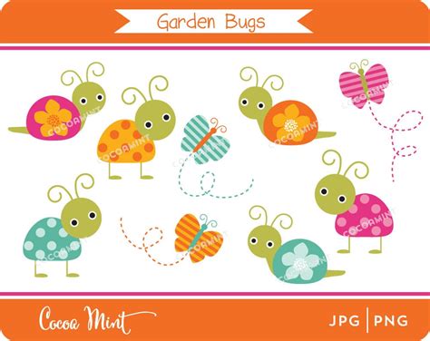 Garden Bugs Clip Art