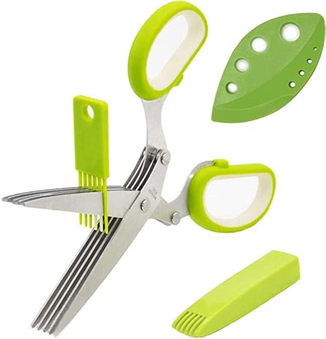 Herb Scissors Multipurpose Kitchen Shears 5 Stainless Steel Blade With