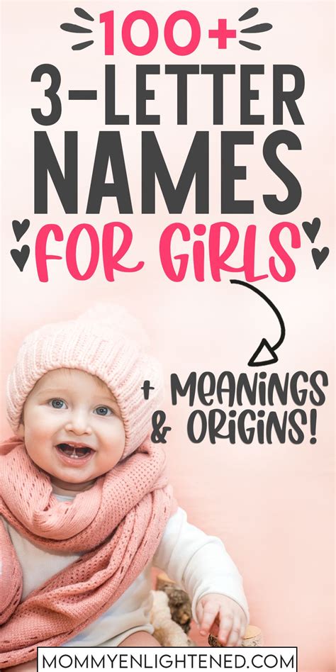 100 3 Letter Girl Names Meanings And Origins Short Baby Girl