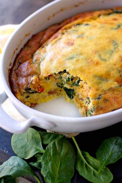 Spinach Egg Bake Is Packed Full Of Protein And Veggies This Is One