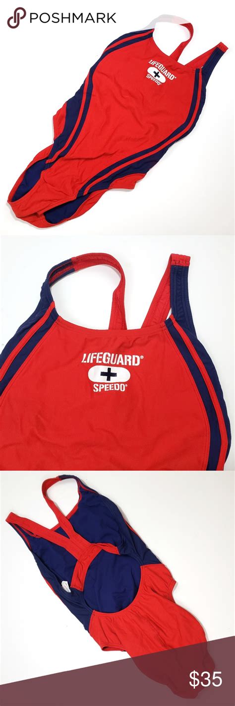 Speedo Lifeguard One Piece Swimsuit 12 38 Athletic A Ladies Lifeguard