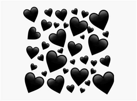 Heart emoji black circle black panther black line crying emoji black. My Black Hearts Edit 🖤 - Purple Heart Emoji Transparent ...