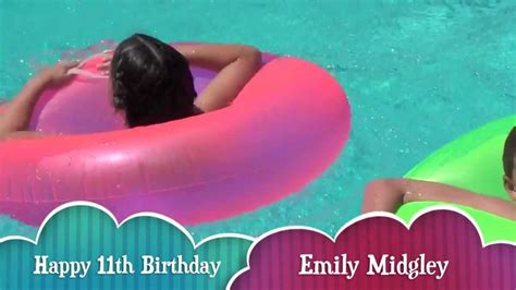 Emilys Pool Party Emily 2012 Youtube