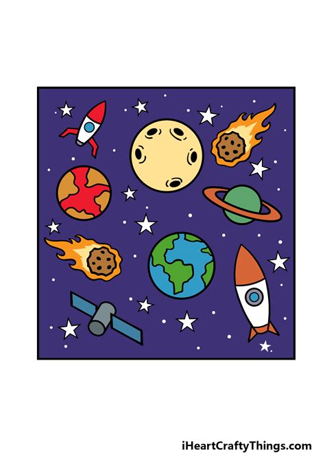 Space Drawings For Kids