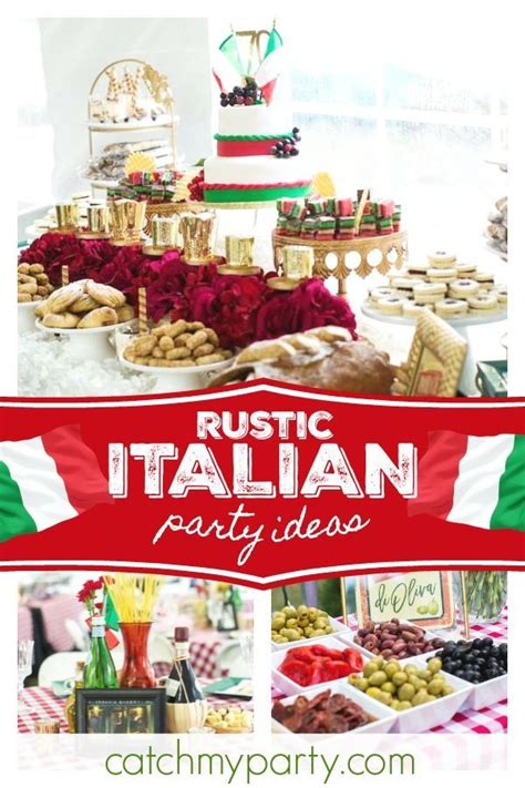 Italy italian party decorations 28 piece bundle photo fun props dangling whirls pennant banner. Little Italy Italian Festival / Birthday "Maryann's Little ...